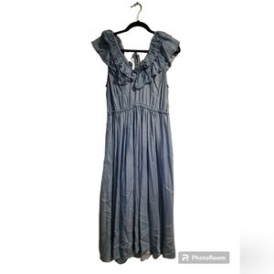 k / lab Womens Maxi Dress Blue Size L